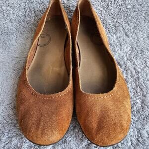 Merrell Oak Women's Soft Leather Suede Avesso Slip On Ballet Flats Size 11 Brown